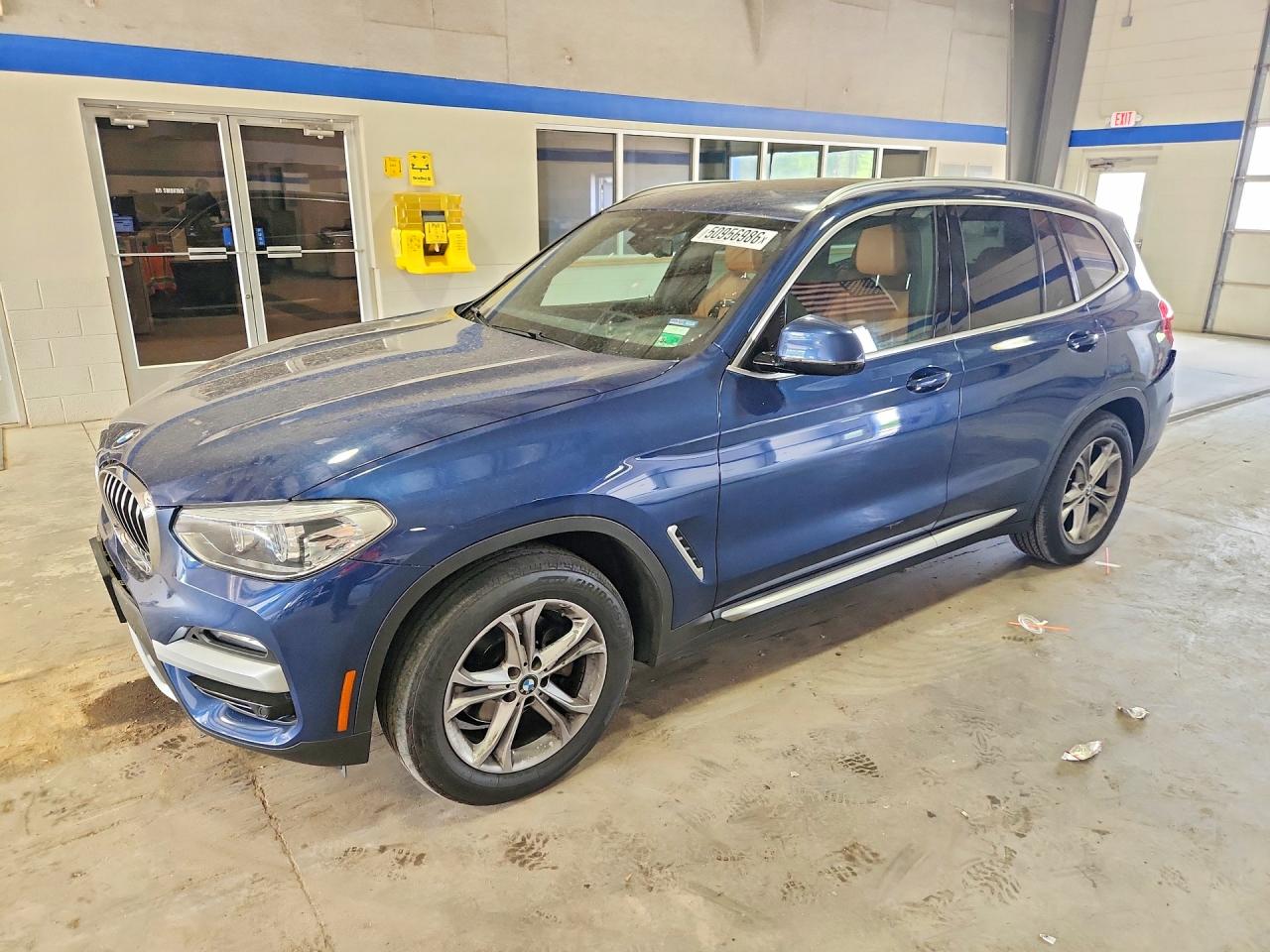 2021 BMW X3 xDrive30i, VIN 5UXTY5C06M9G94338 — Rear end