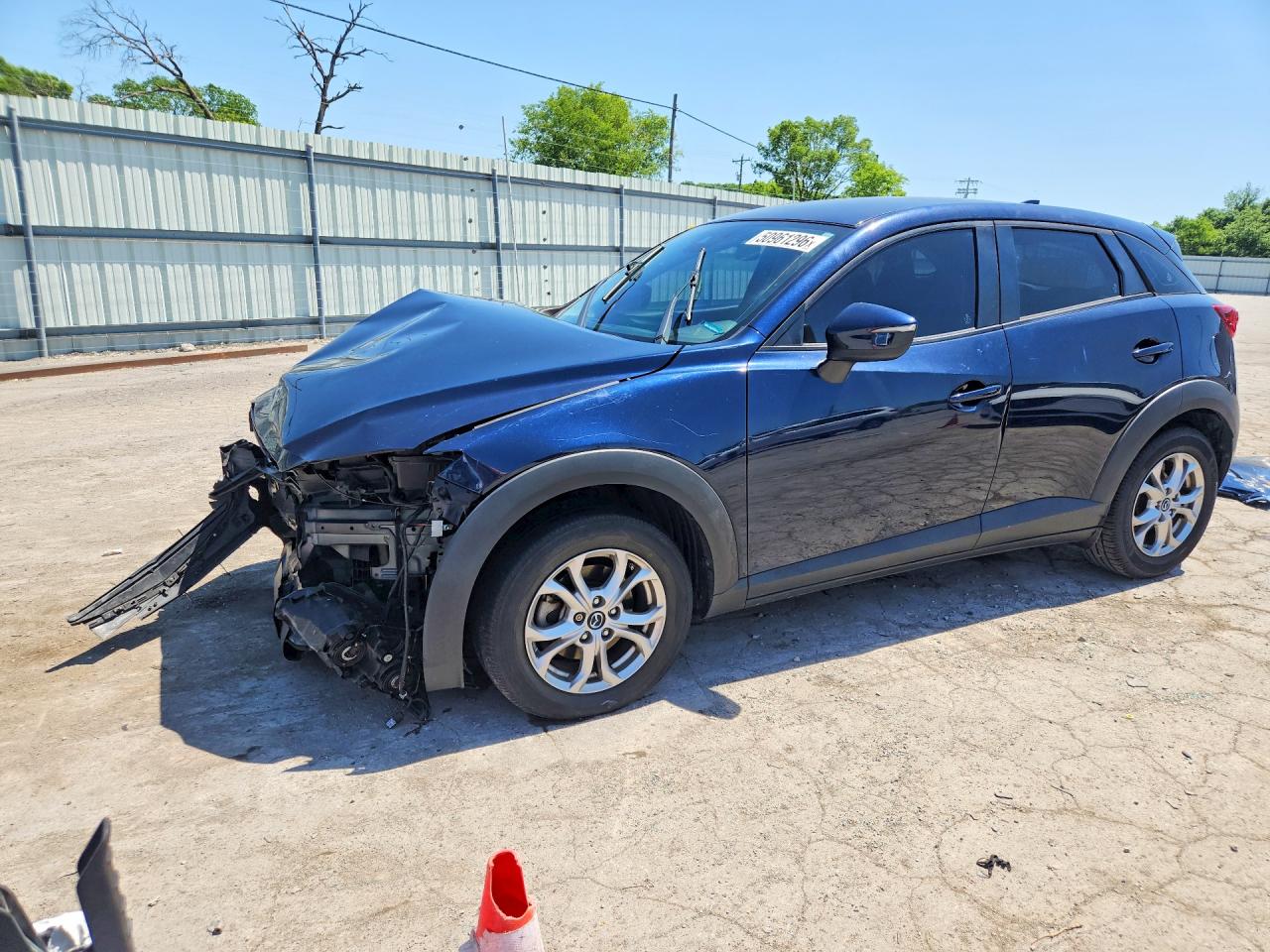 2019 Mazda CX-3 Sport, VIN JM1DKFB76K0442907 — Front end