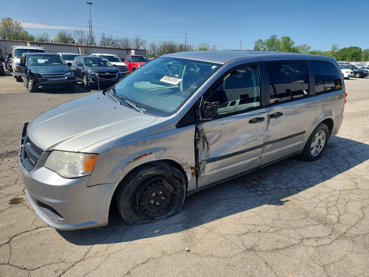 2013 Ram Cargo Van Tradesman, VIN 2C4JRGAG4DR671665 — Front end