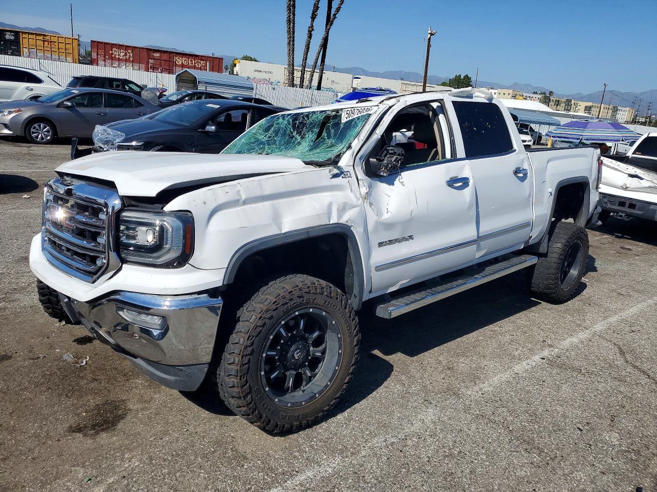 2018 GMC Sierra 1500 SLT, VIN 3GTU2NEC9JG589476 — Rollover