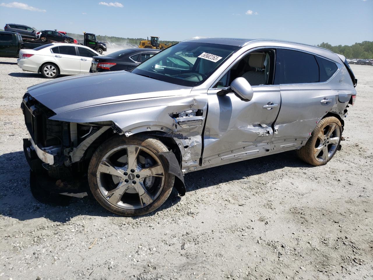 2023 Genesis GV80, VIN KMUHCESC0PU122548 — Auction photo