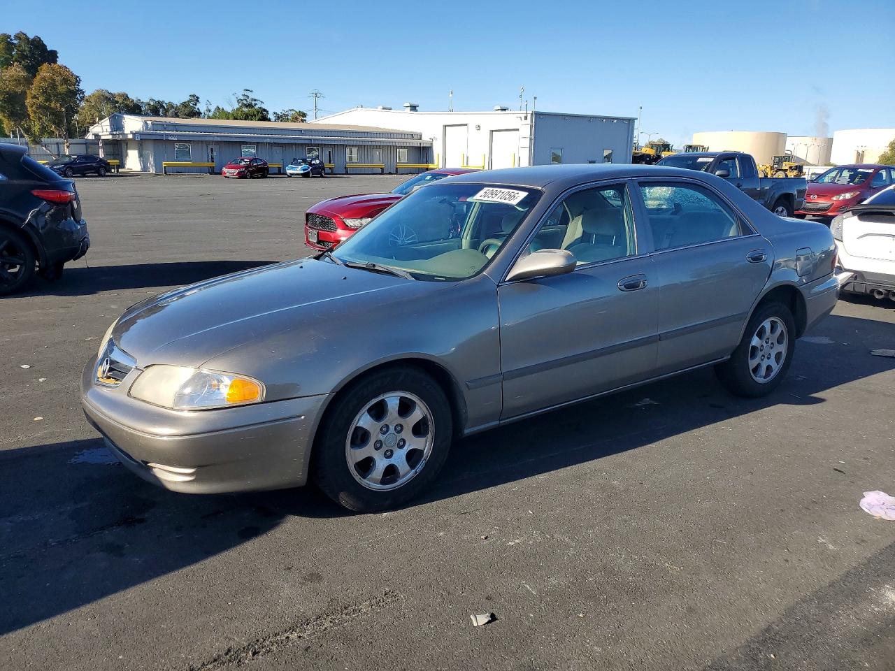 2002 Mazda 626 LX, VIN 1YVGF22C725274165 — Front end