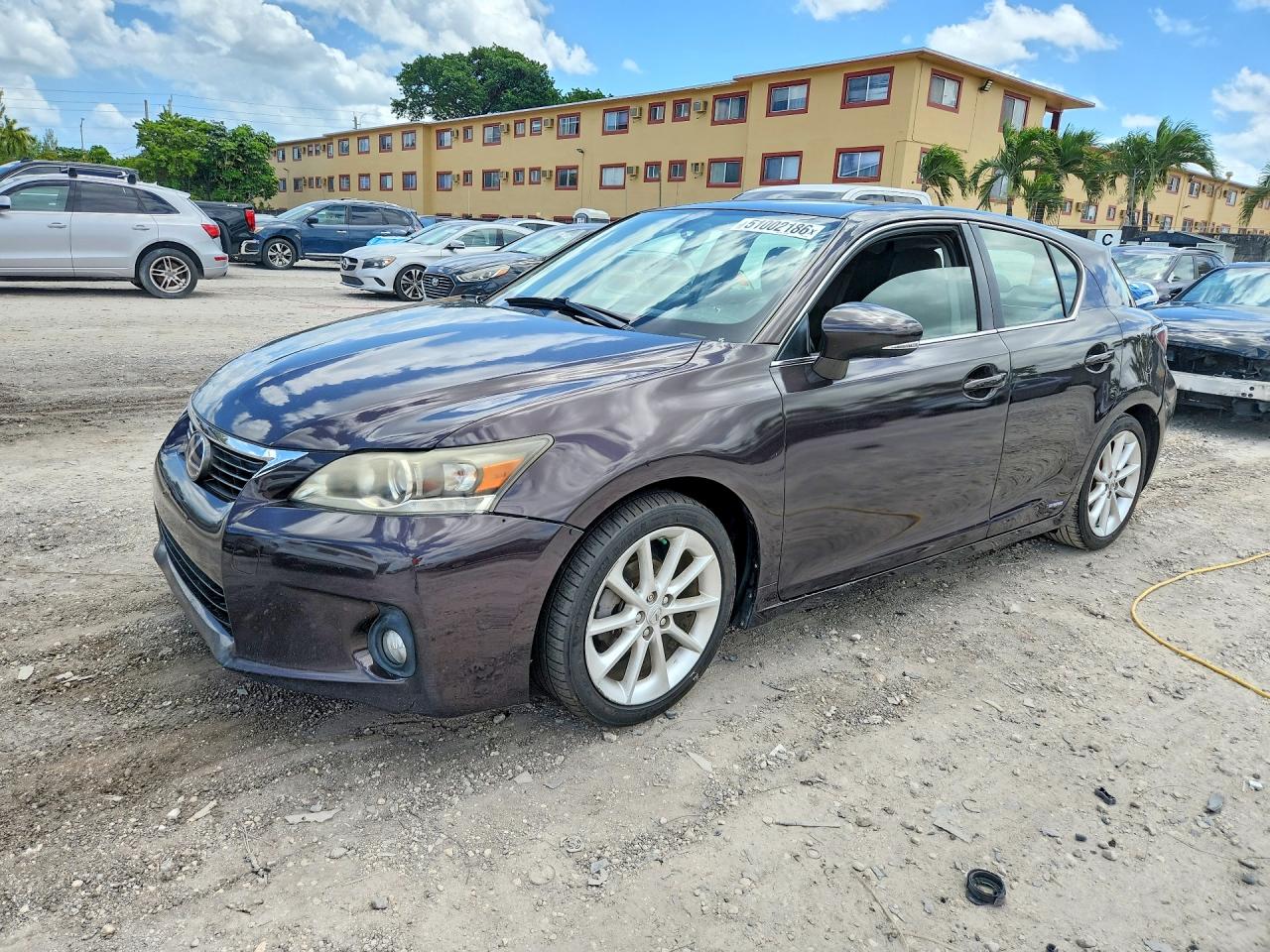 2011 Lexus CT 200h Premium, VIN JTHKD5BH3B2014865 — Partial repair