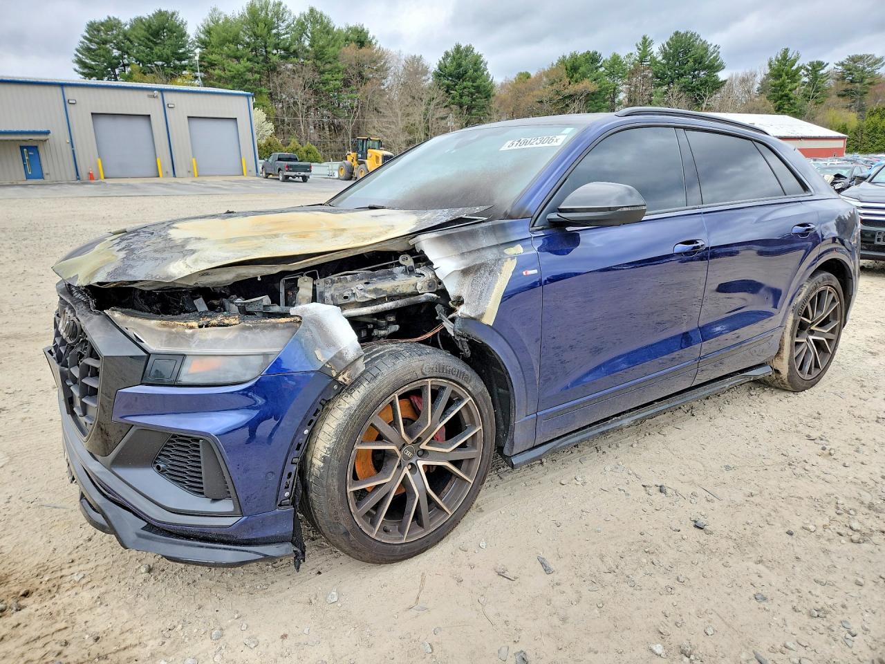 2021 Audi Q8 Premium Plus, VIN WA1EVAF10MD038057 — Engine fire
