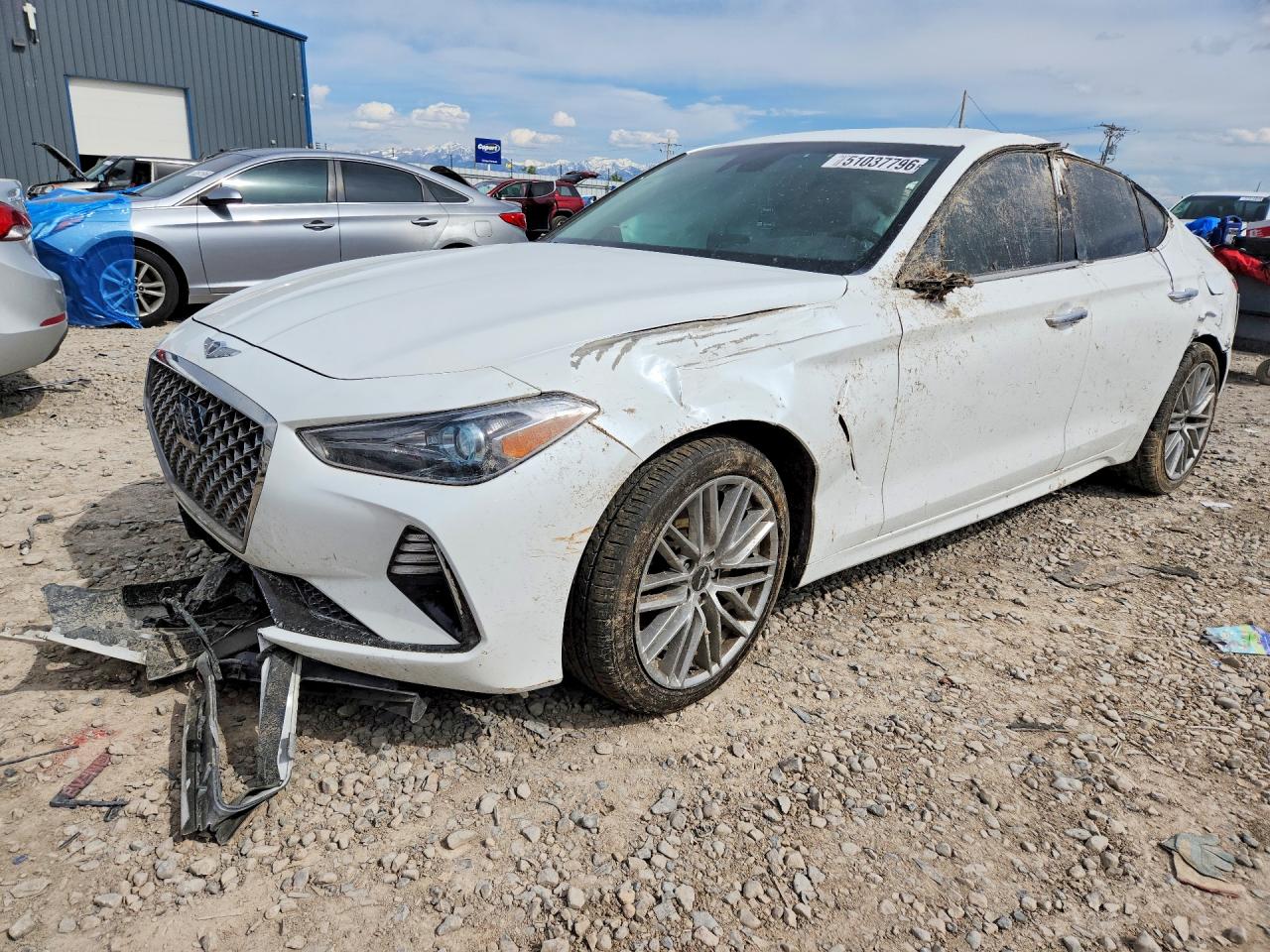 2021 Genesis G70 2.0T, VIN KMTG64LA6MU073639 — Rollover