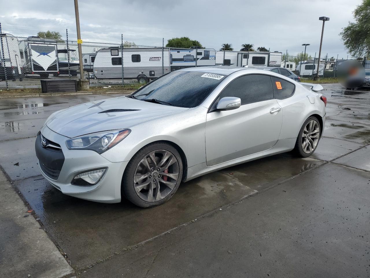 2013 Hyundai Genesis Coupe Track, VIN KMHHU6KJ8DU107775 — Rear end