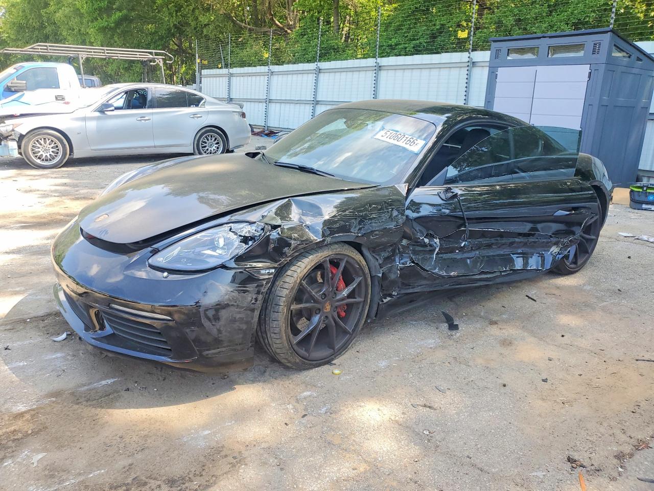 2021 Porsche 718 Cayman S, VIN WP0AB2A89MS275066 — Side