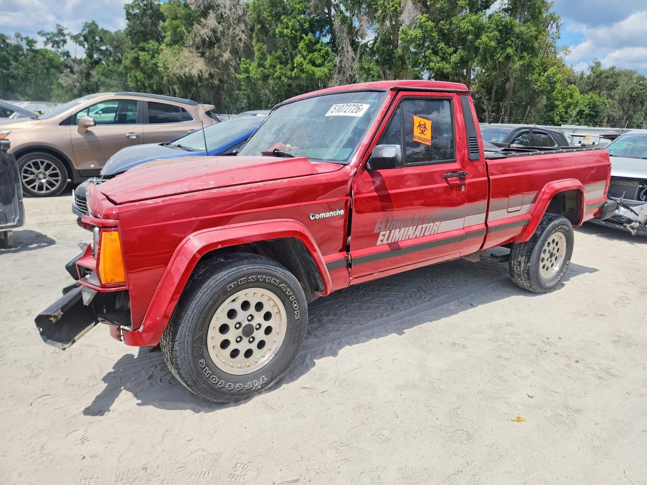 1991 Jeep Comanche, VIN 1J7FT66S0ML577447 — Перед
