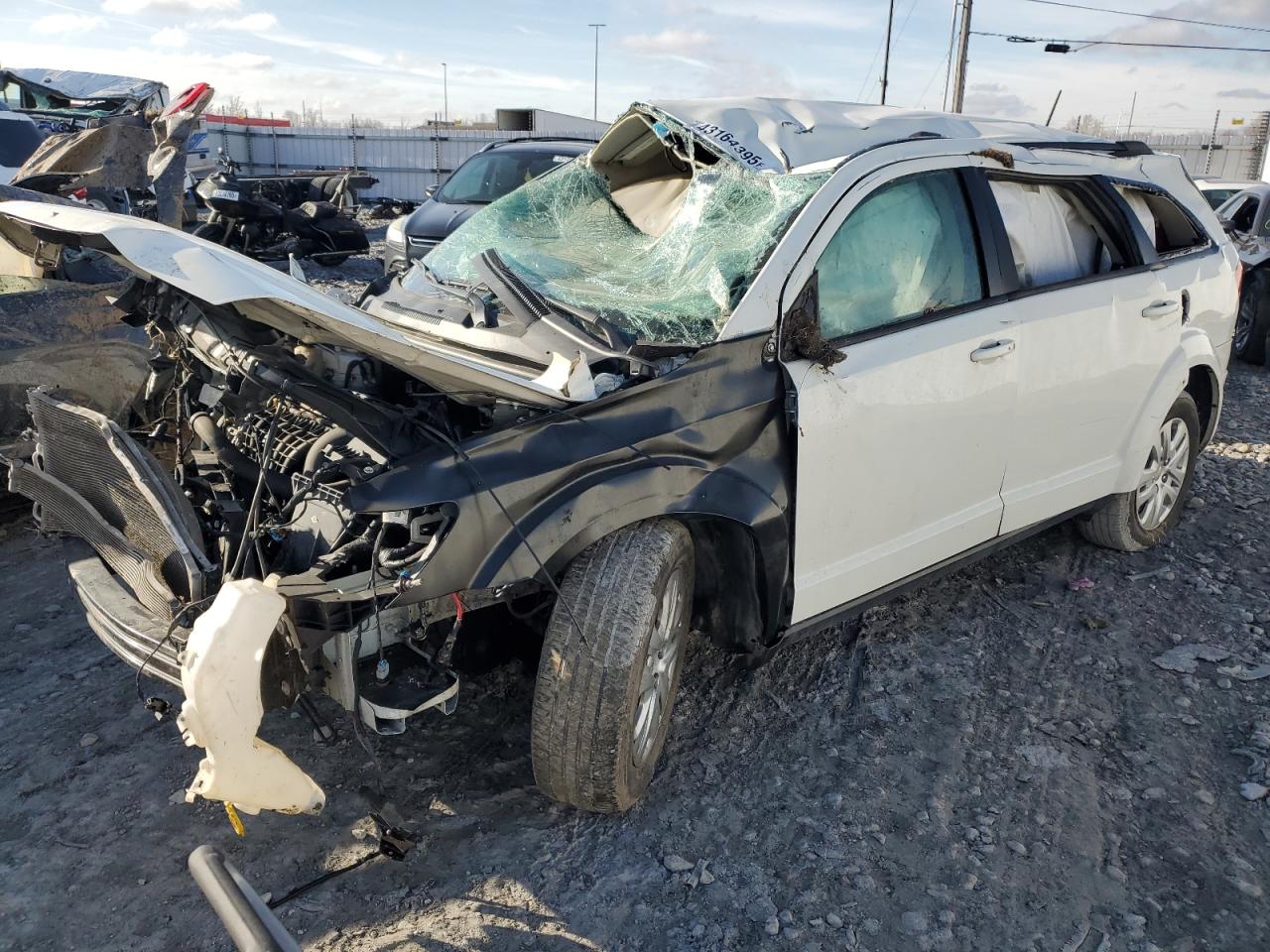 2019 Dodge Journey SE Value, VIN 3C4PDCAB0KT868767 — Опрокидывание
