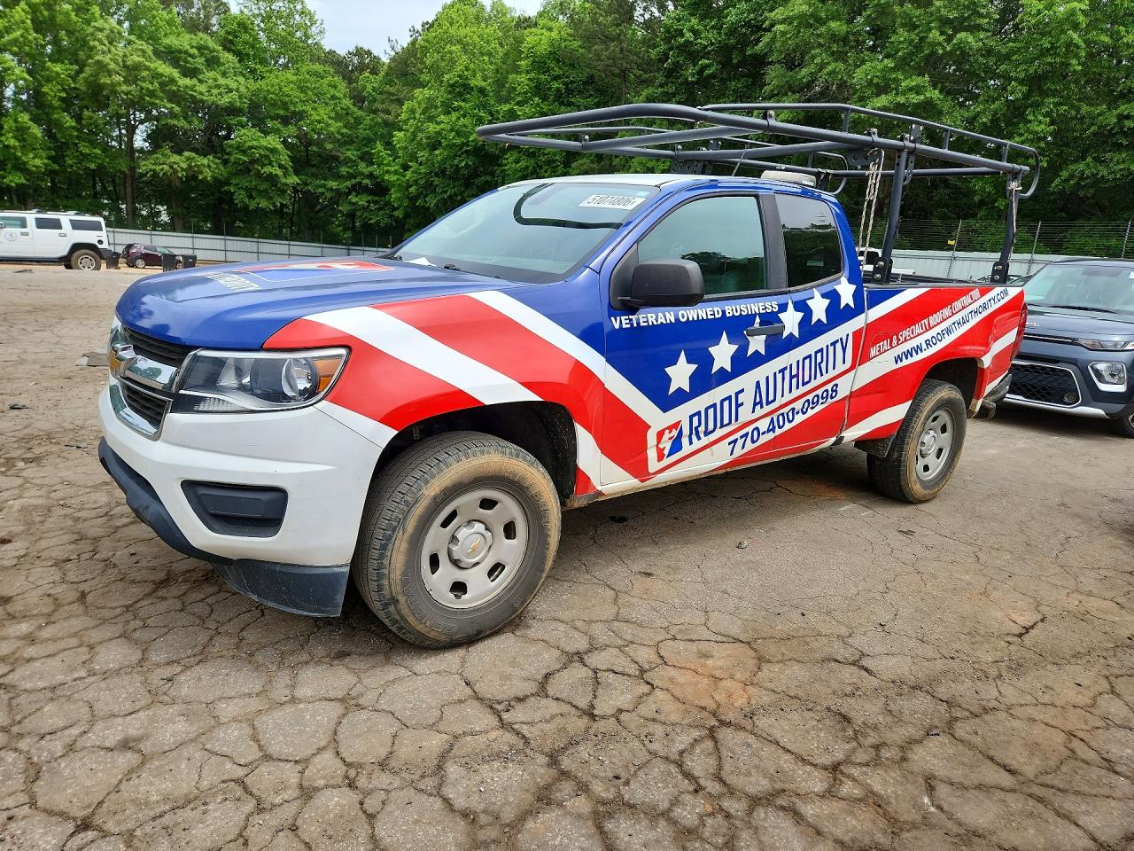 2018 Chevrolet Colorado 2WD Work Truck, VIN 1GCHSBEA7J1192667 — Rear end