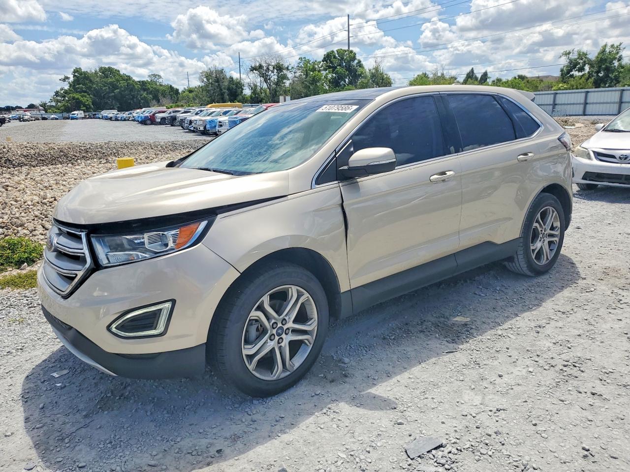 2017 Ford Edge Titanium, VIN 2FMPK3K94HBB55047 — Front end