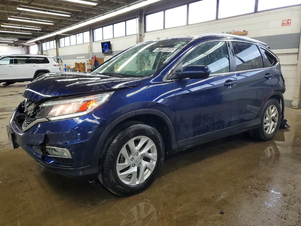 2015 Honda CR-V EX-L, VIN 5J6RM4H74FL045495 — Frame damage