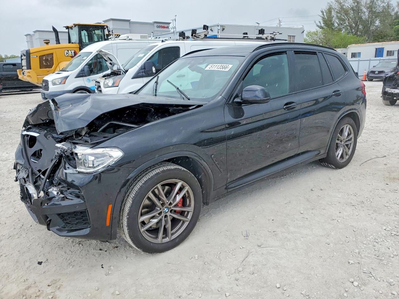 2021 BMW X3 sDrive30i, VIN 5UXTY3C00M9F31740 — Front end