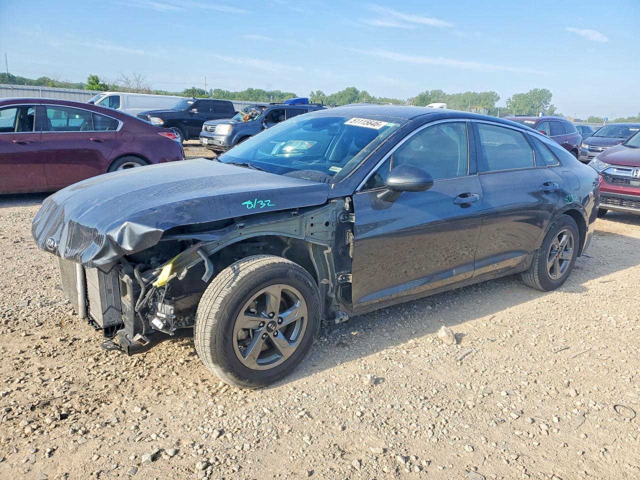 2021 Kia K5 LXS, VIN 5XXG14J20MG079502 — Front end