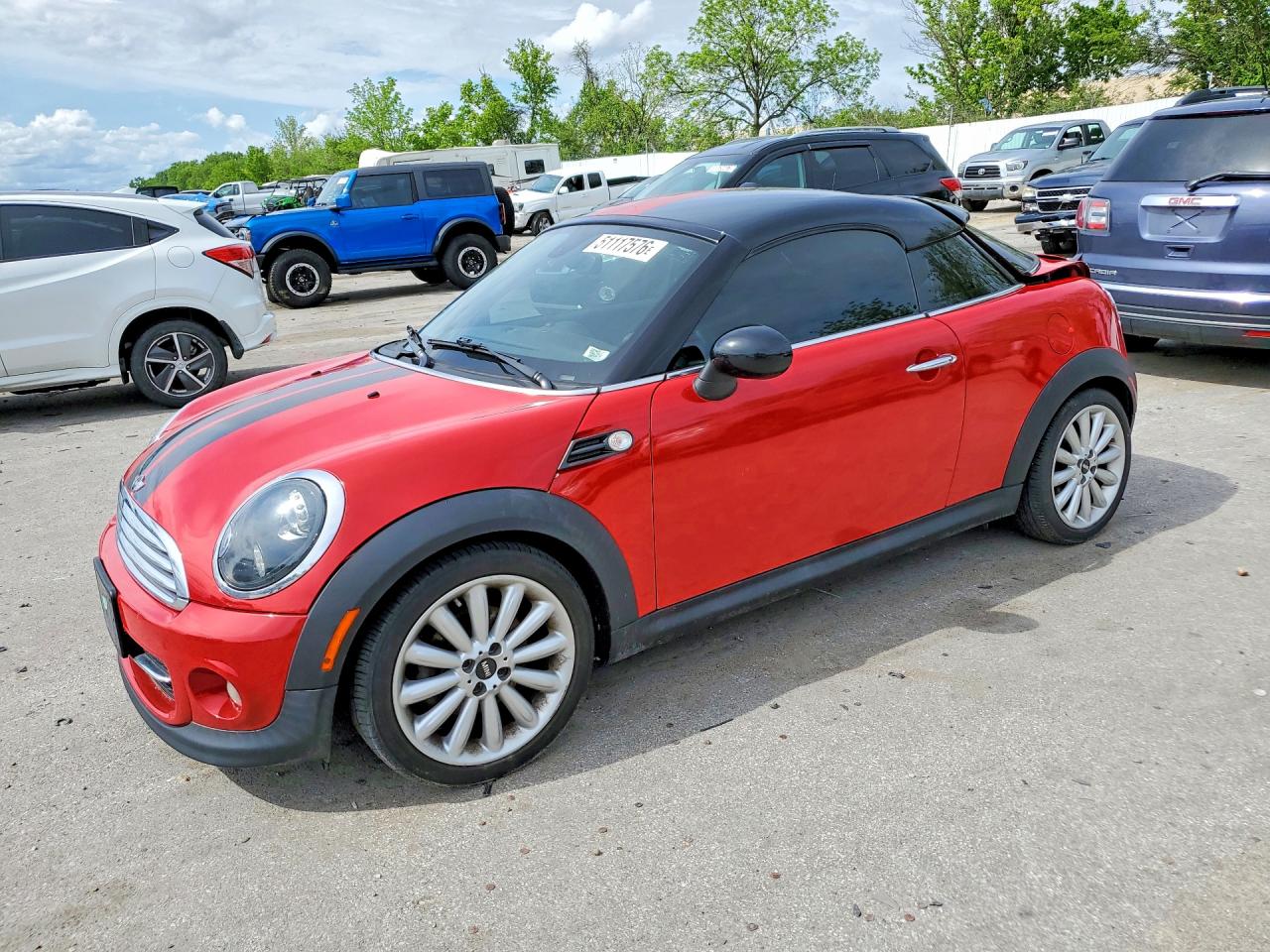 2012 MINI Coupe, VIN WMWSX1C54CT300366 — Rear end