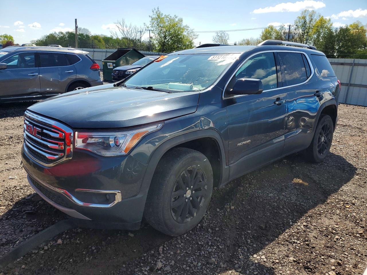 2019 GMC Acadia SLT, VIN 1GKKNULSXKZ143734 — Frame damage