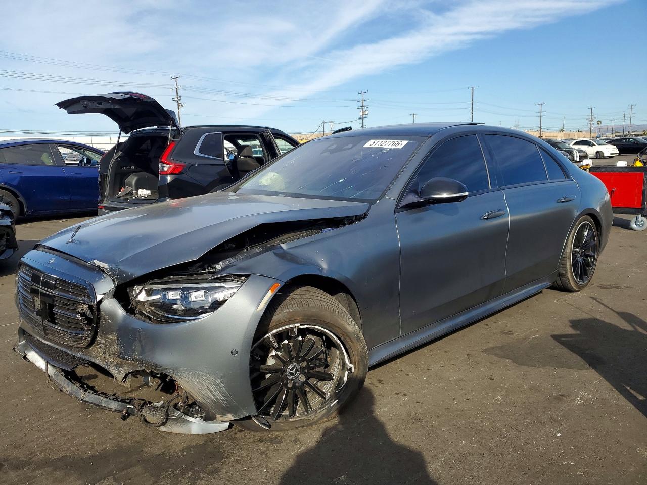 2023 Mercedes-Benz S 500, VIN W1K6G6DB0PA189148 — Front end