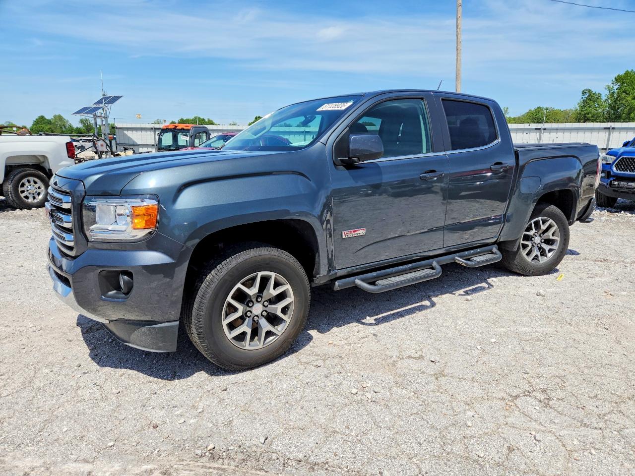 2015 GMC Canyon 4WD SLE, VIN 1GTG6BE34F1173888 — Rear end