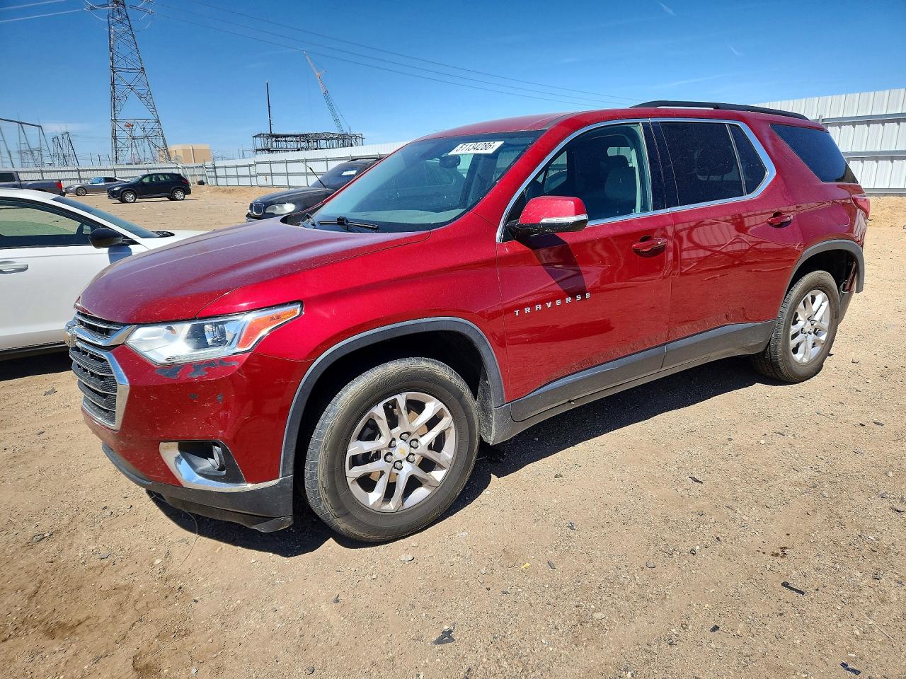 2019 Chevrolet Traverse LT, VIN 1GNERHKW1KJ184106 — Rear end