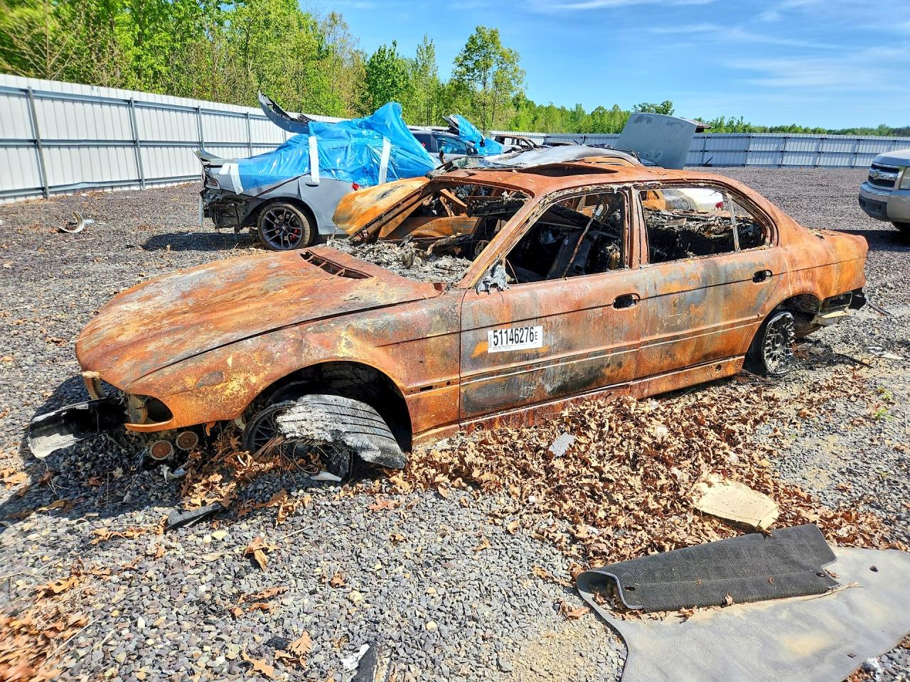1995 BMW 7 Series 740iL, VIN WBAGJ6324SDH32252 — Burn