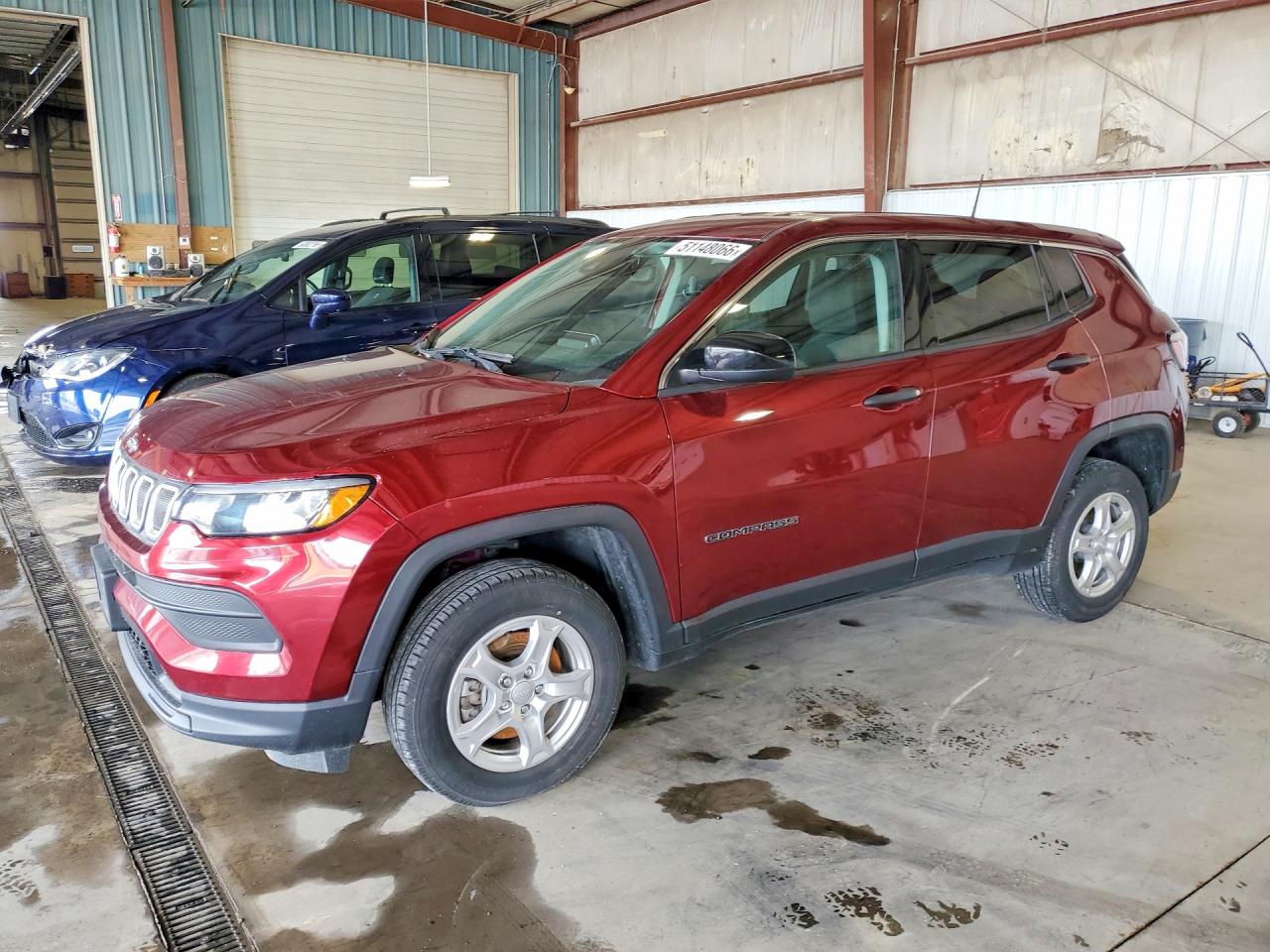 2022 Jeep Compass Sport, VIN 3C4NJDABXNT167650 — Side