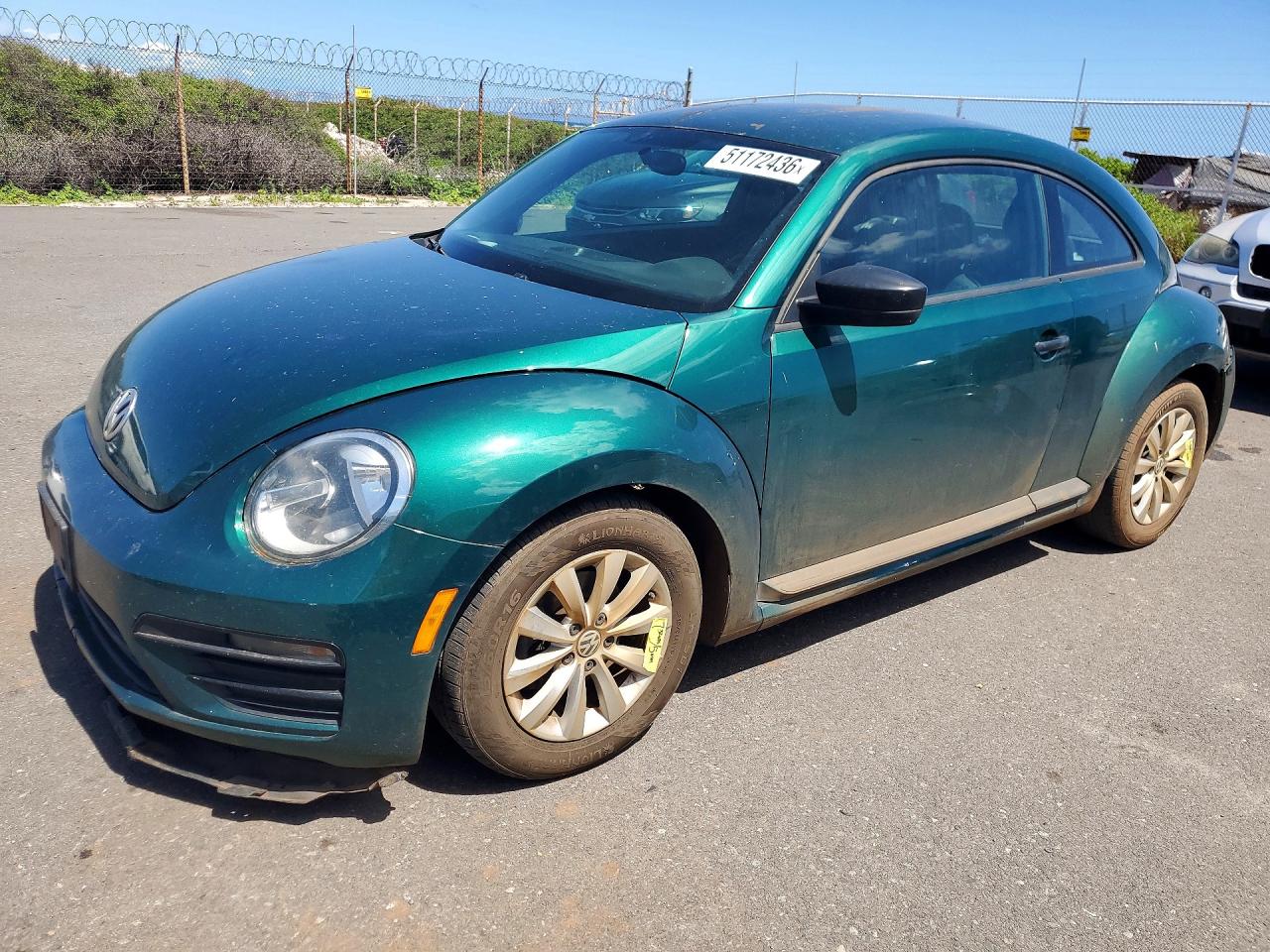 2017 Volkswagen Beetle Fleet, VIN 3VWF17AT7HM618625 — Rear end
