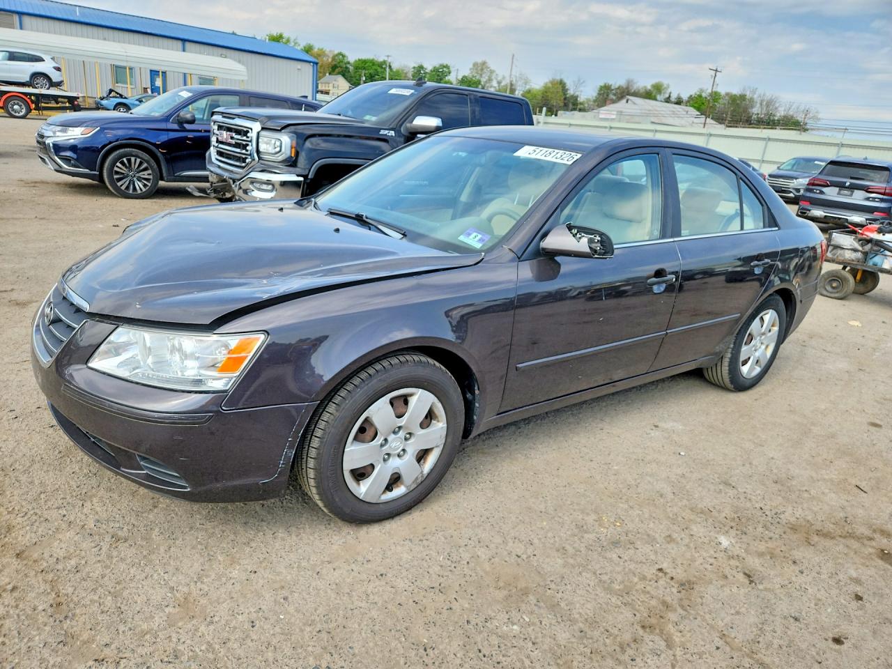 2009 Hyundai Sonata GLS, VIN 5NPET46C29H531125 — Перед