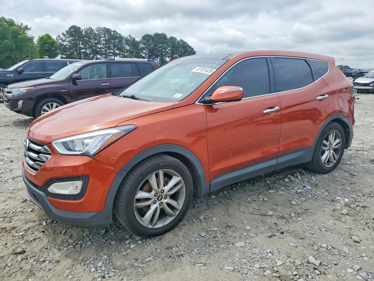 2013 Hyundai Santa Fe Sport, VIN 5XYZW3LA5DG013869 — Rear end