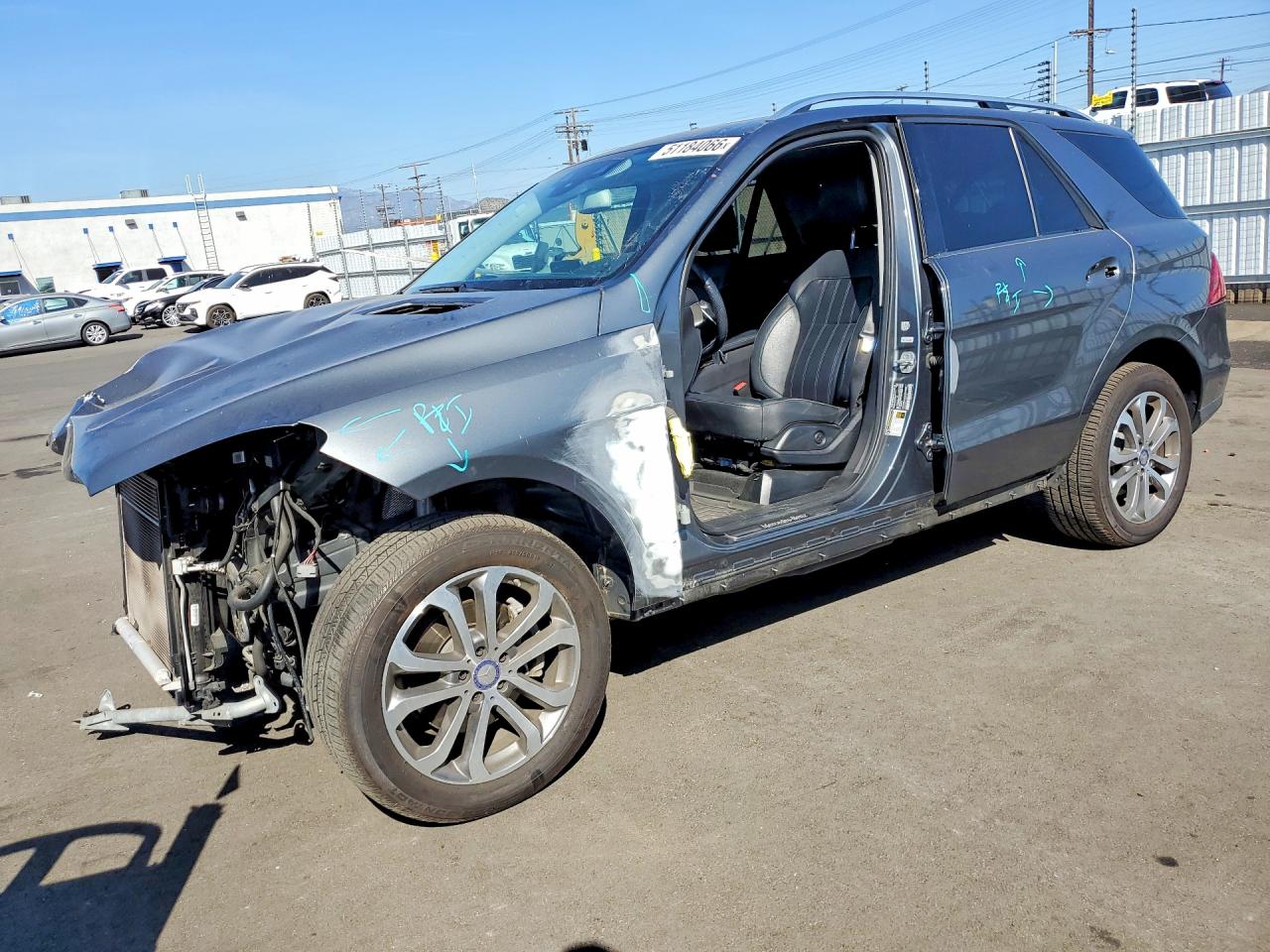 2017 Mercedes-Benz GLE 350, VIN 4JGDA5JBXHA887121 — Front end