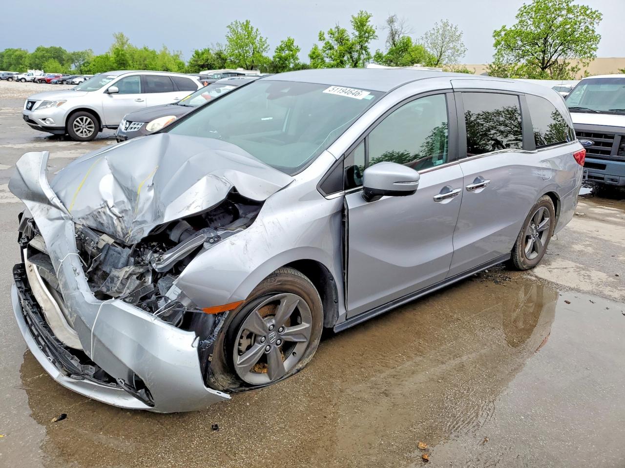 2021 Honda Odyssey EX, VIN 5FNRL6H51MB038197 — Front end