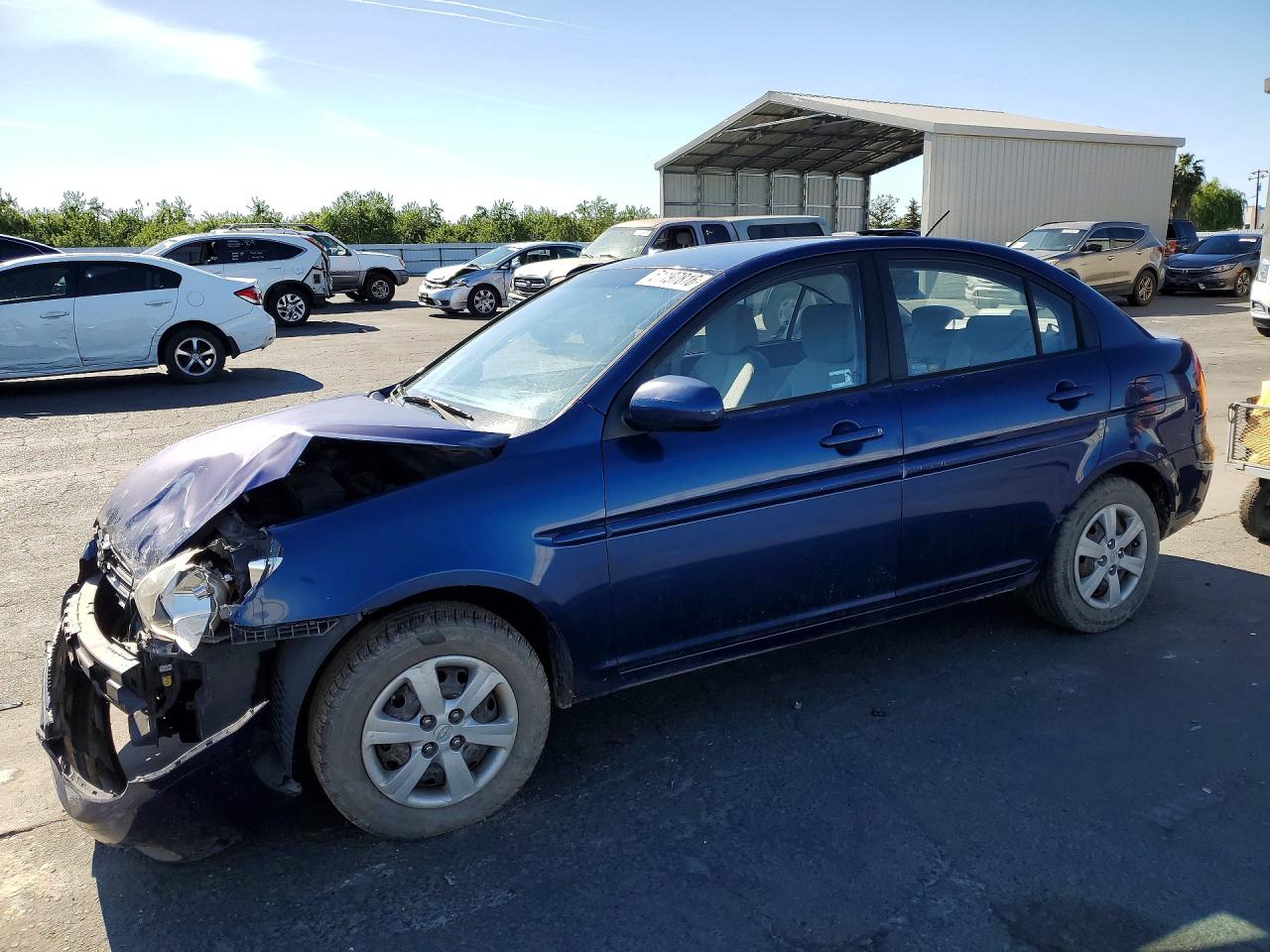 2011 Hyundai Accent GLS, VIN KMHCN4AC3BU604907 — Front end