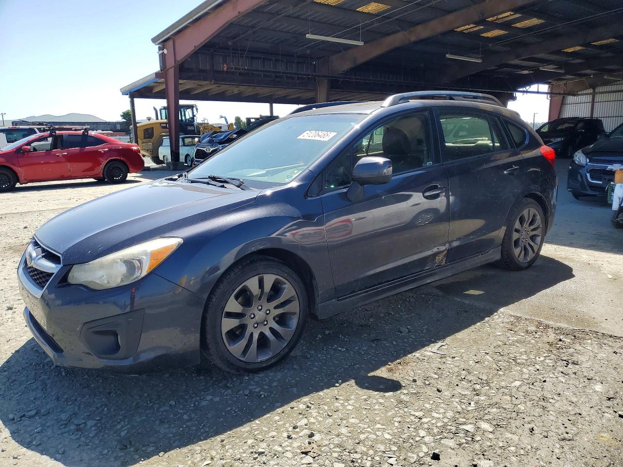 2013 Subaru Impreza Special Sports Limited, VIN JF1GPAS69D2872761 — Пожар в салоне