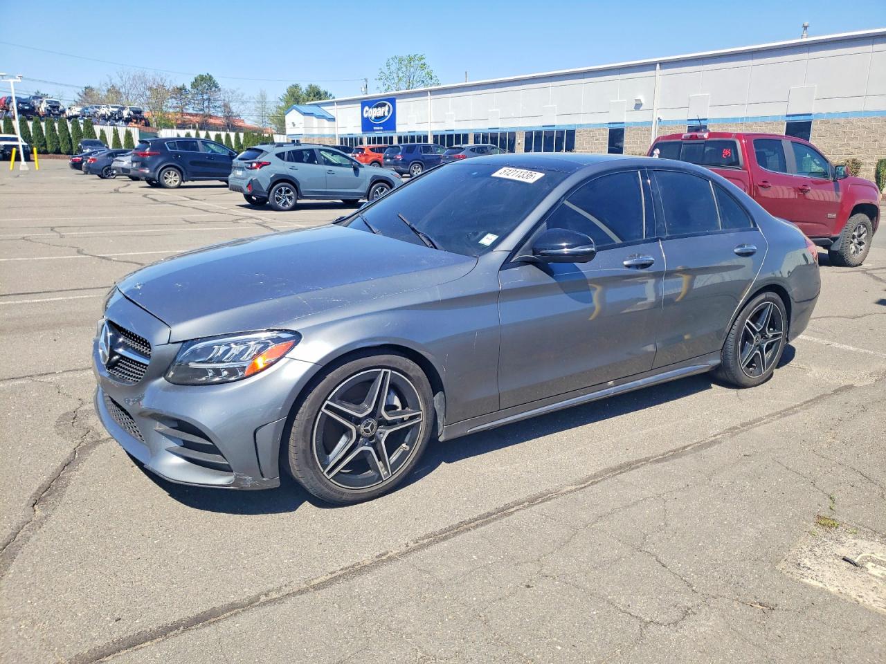 2021 Mercedes-Benz C 300, VIN W1KWF8DB2MR653570 — Frame damage
