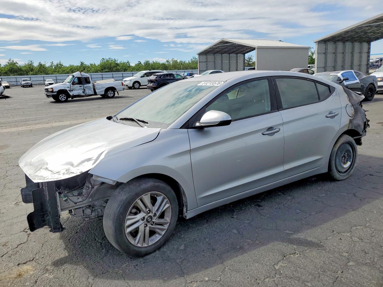 2020 Hyundai Elantra SEL, VIN 5NPD84LF4LH559950 — Пожар в салоне