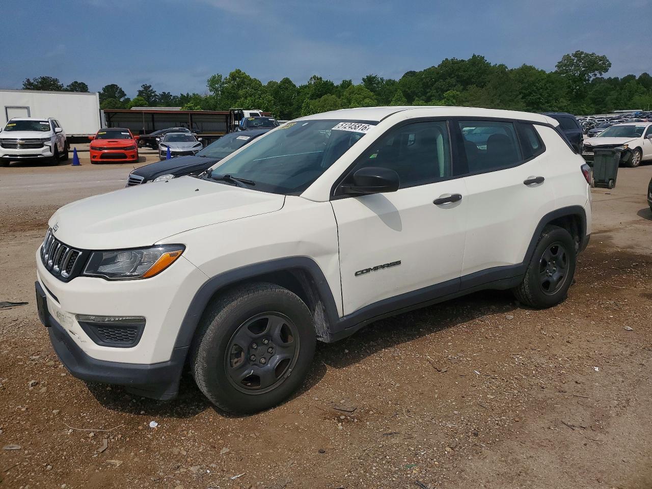 2018 Jeep Compass Sport, VIN 3C4NJCAB2JT263292 — Rear end