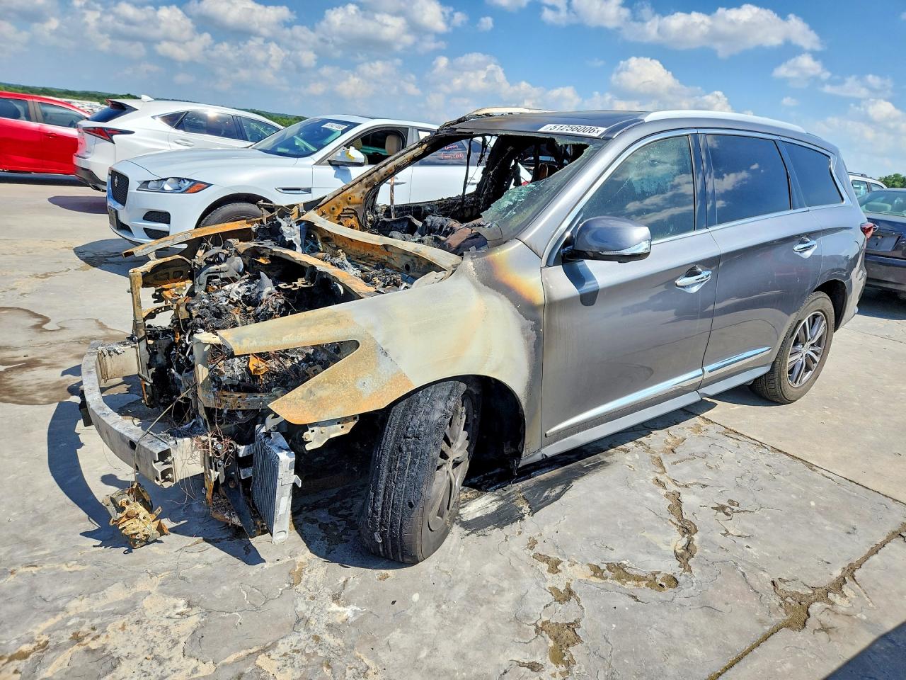 2018 Infiniti QX60, VIN 5N1DL0MN3JC524138 — Engine fire