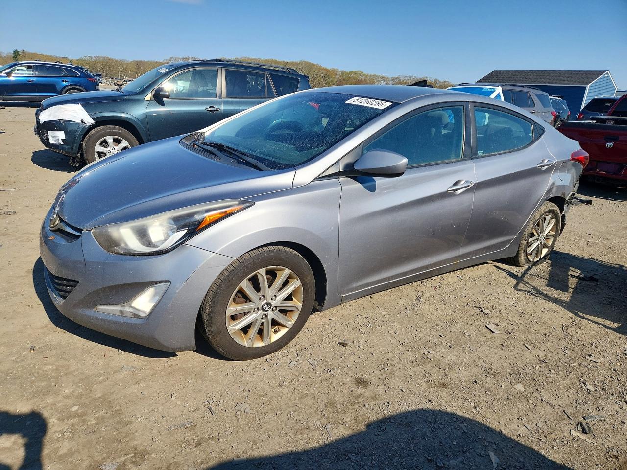 2014 Hyundai Elantra SE, VIN KMHDH4AE6EU166255 — Rear end