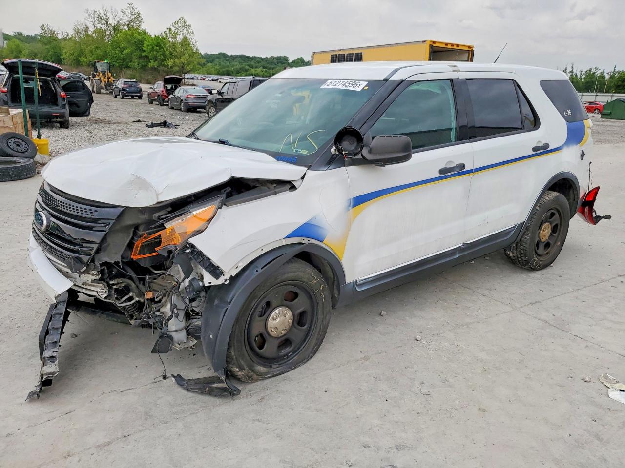 2015 Ford Police Interceptor Utility, VIN 1FM5K8AR2FGC41632 — Front end