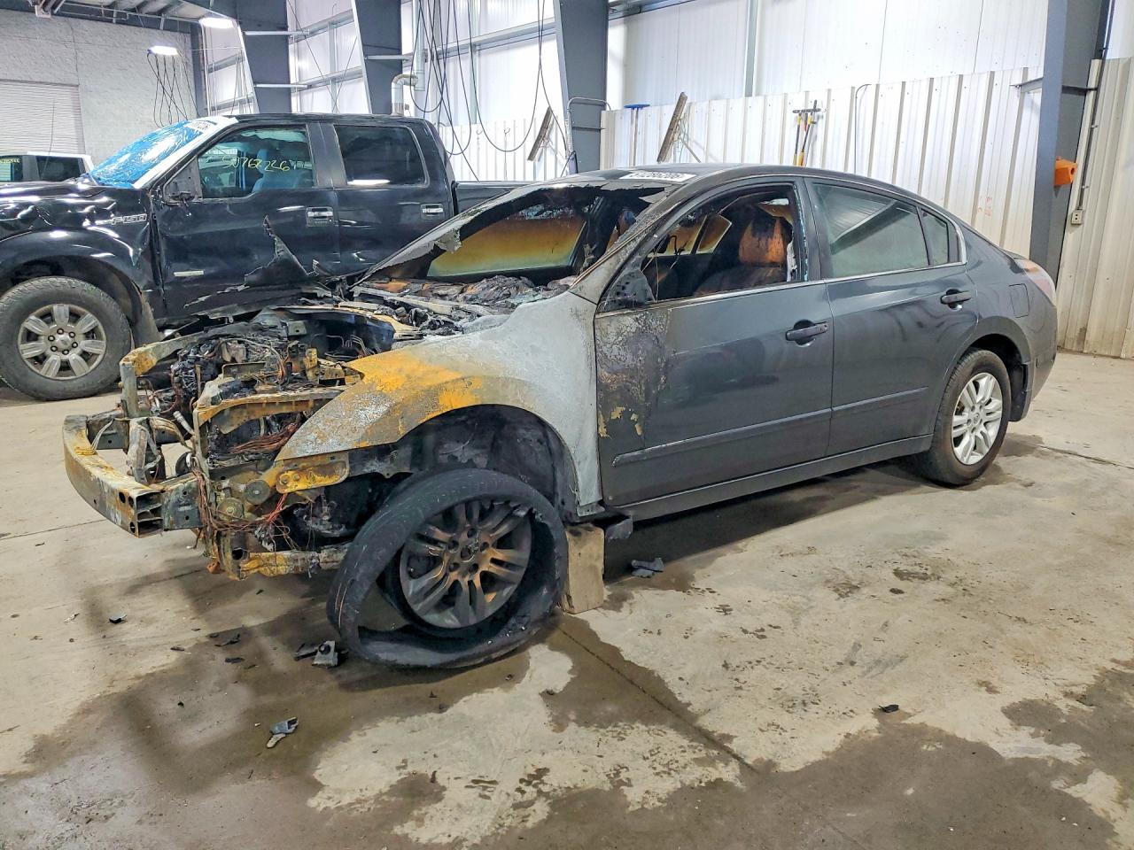2011 Nissan Altima S, VIN 1N4AL2AP8BN504813 — Engine fire