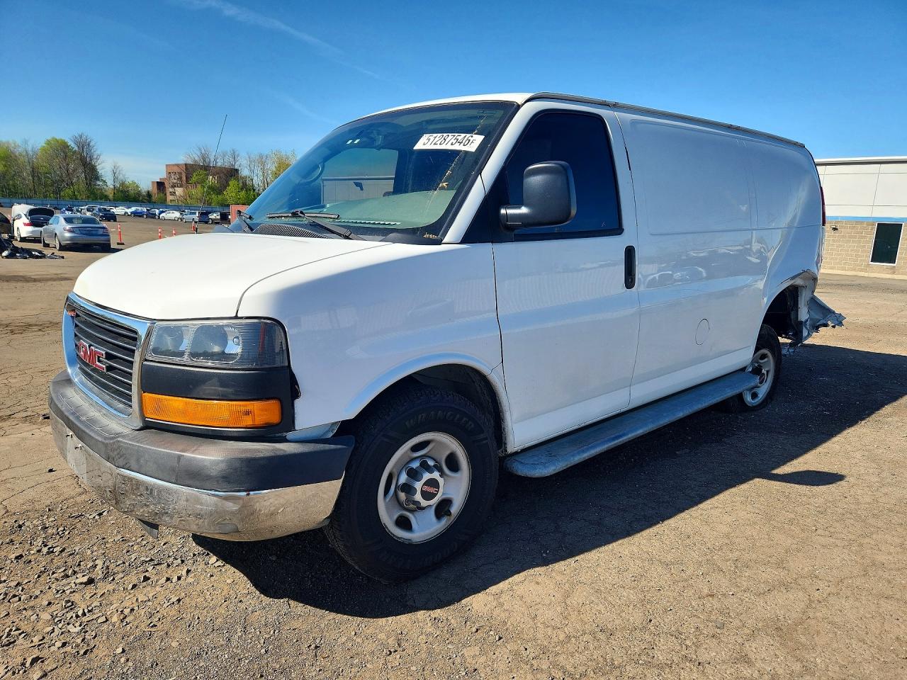 2015 GMC Savana Cargo, VIN 1GTW7FCF8F1907218 — Rear end