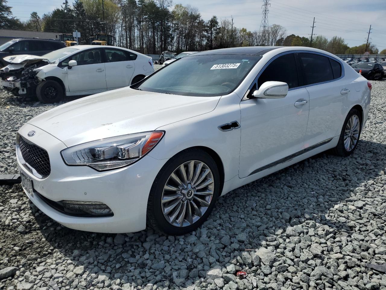 2015 Kia K900 Luxury, VIN KNALW4D4XF6021585 — Undercarriage