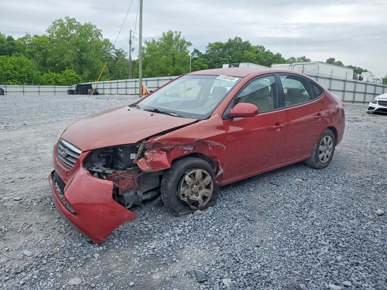 2008 Hyundai Elantra GLS, VIN KMHDU46DX8U522710 — Перед