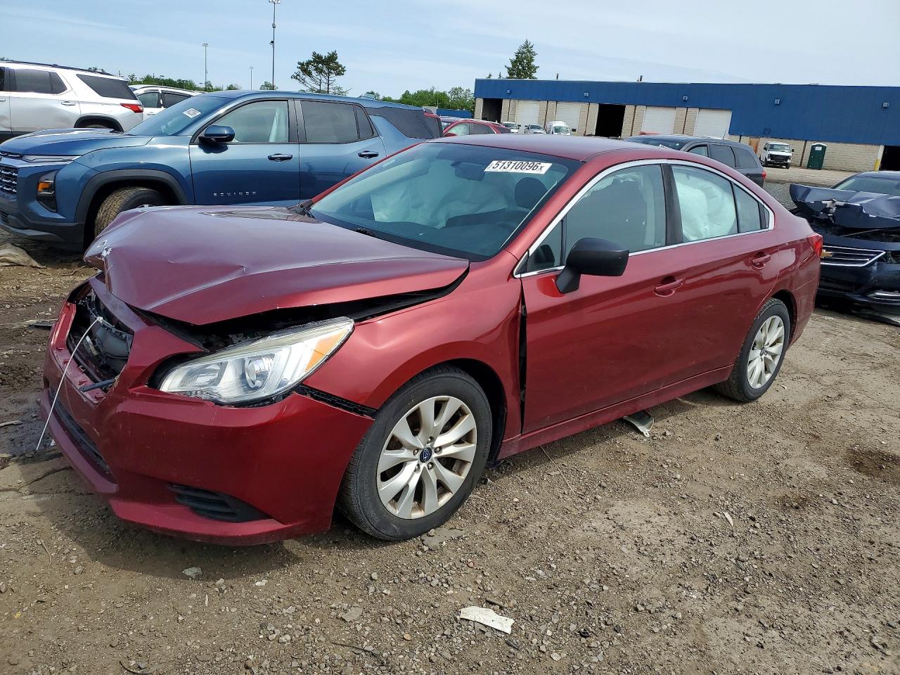 2017 Subaru Legacy, VIN 4S3BNAB68H3066145 — Front end