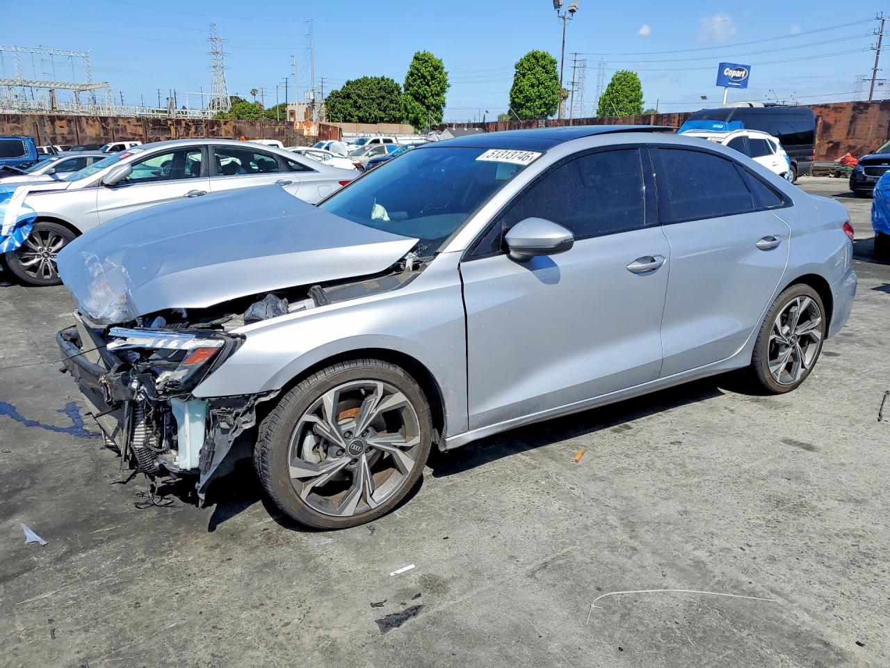 2022 Audi A3 Premium Plus, VIN WAUHUDGYXNA100549 — Перед