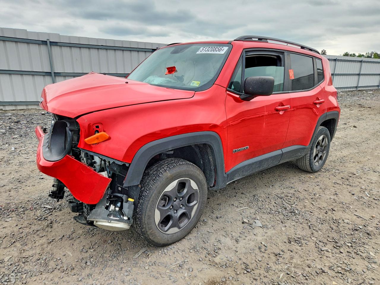 2017 Jeep Renegade Sport, VIN ZACCJBAB8HPG16976 — Front end