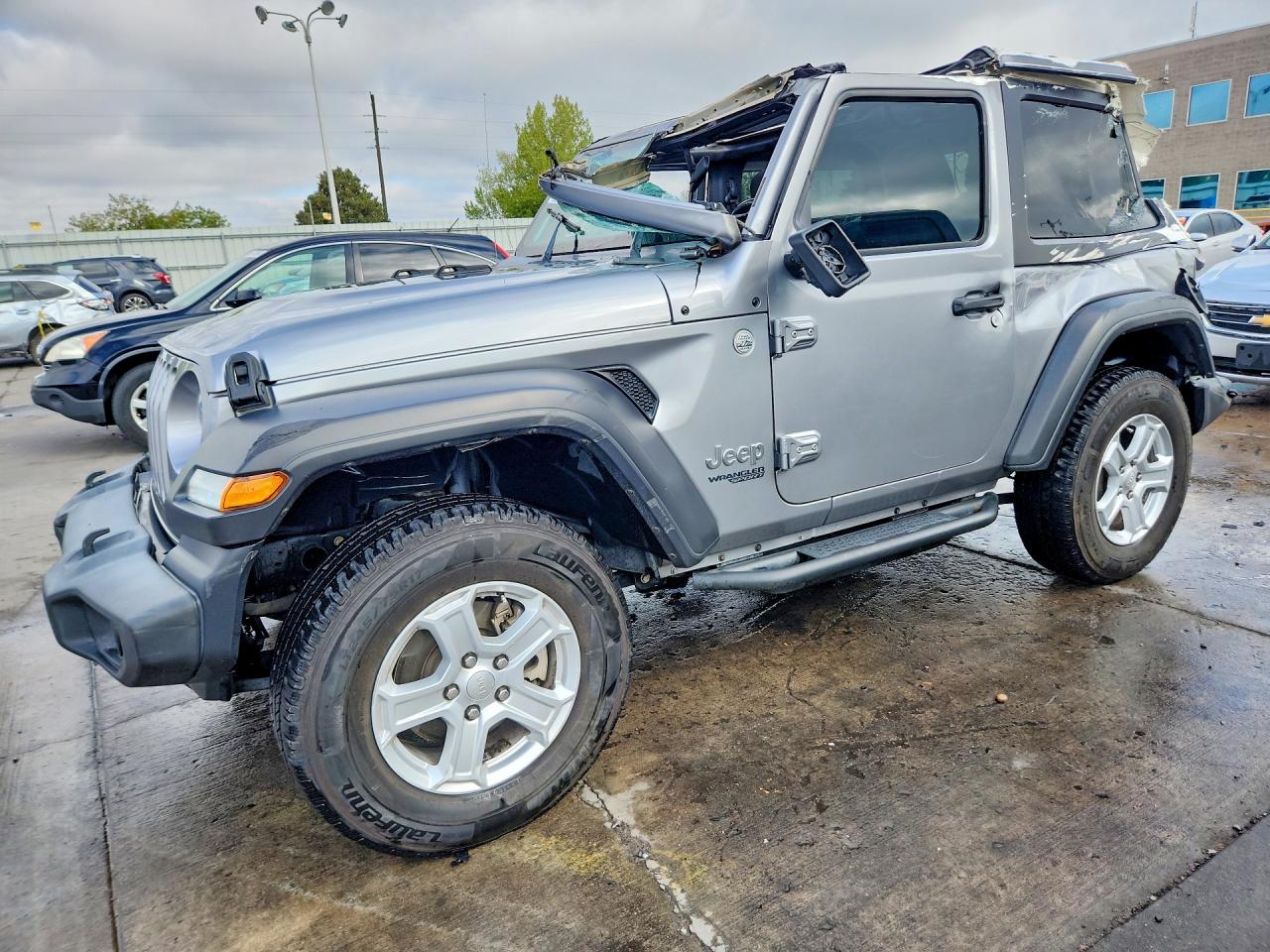 2019 Jeep Wrangler Sport, VIN 1C4GJXAG2KW645572 — Rollover