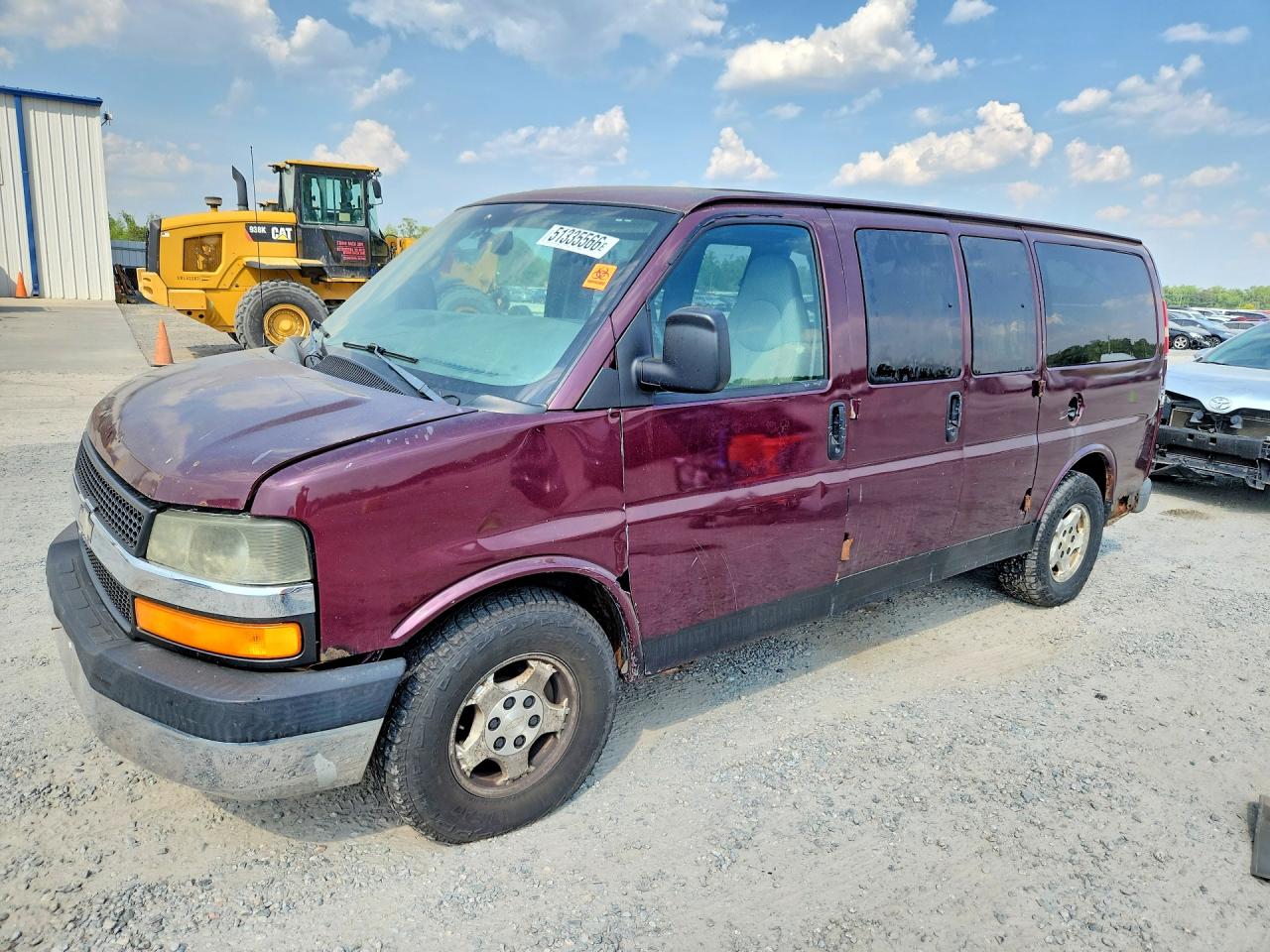 2005 Chevrolet Express Passenger, VIN 1GNFG15T651248177 — Rear end