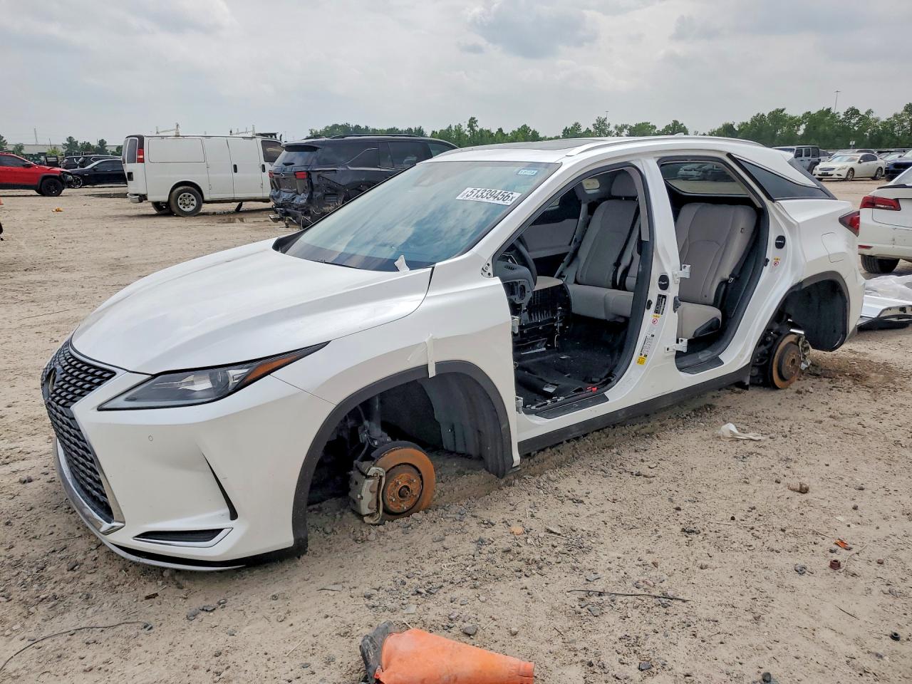 2020 Lexus RX 350, VIN 2T2HZMAA1LC156576 — Stripped