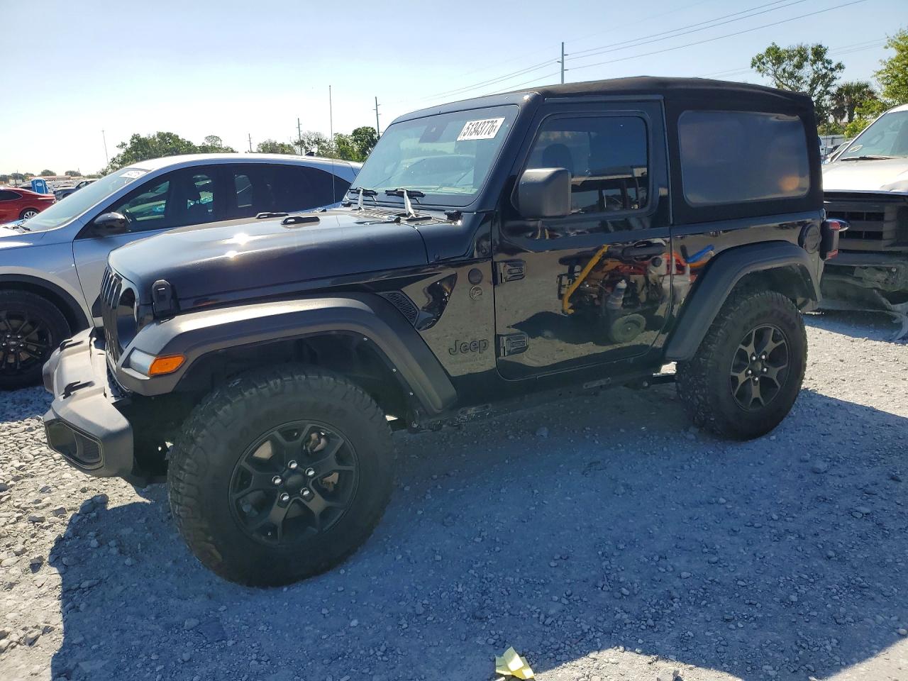 2022 Jeep Wrangler Sport, VIN 1C4HJXAG7NW208630 — Minor dents and scratches