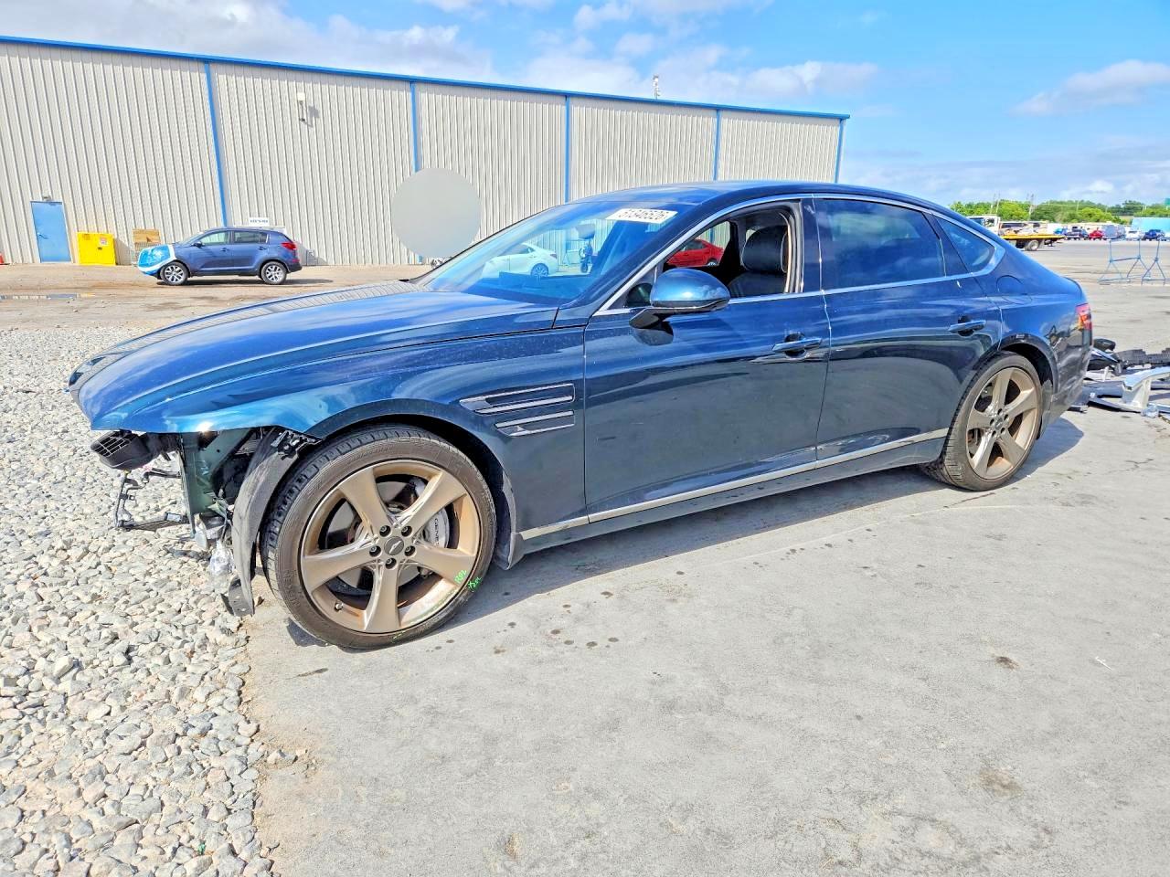2021 Genesis G80 3.5T, VIN KMTGC4SD4MU085003 — Front end